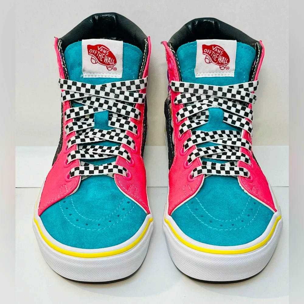 Vans Palm Tree Checkerboard Customs Sk8-Hi